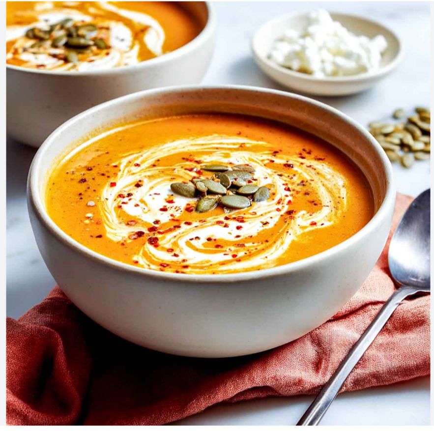 Creamy pumpkin soup