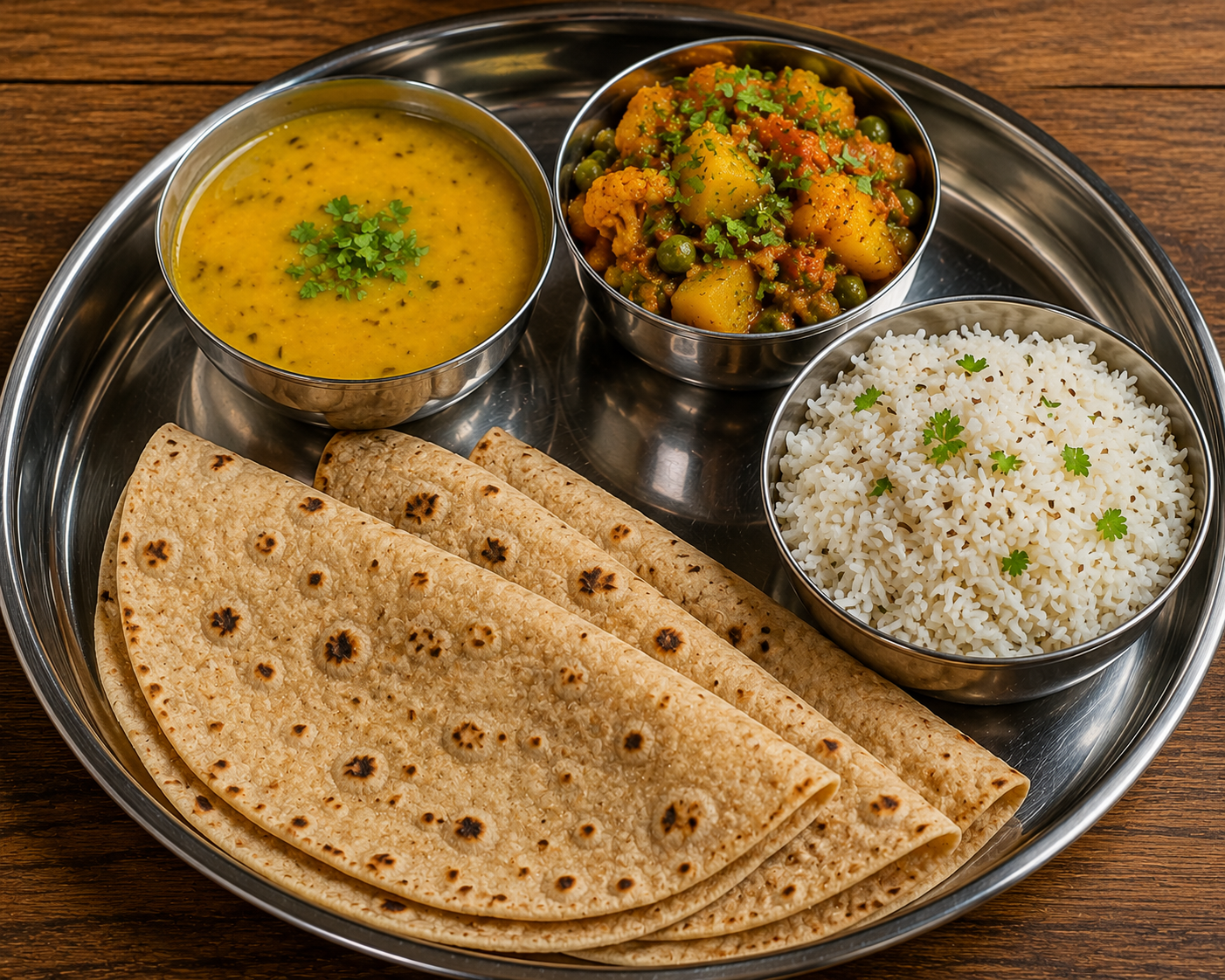 Veg meal thali